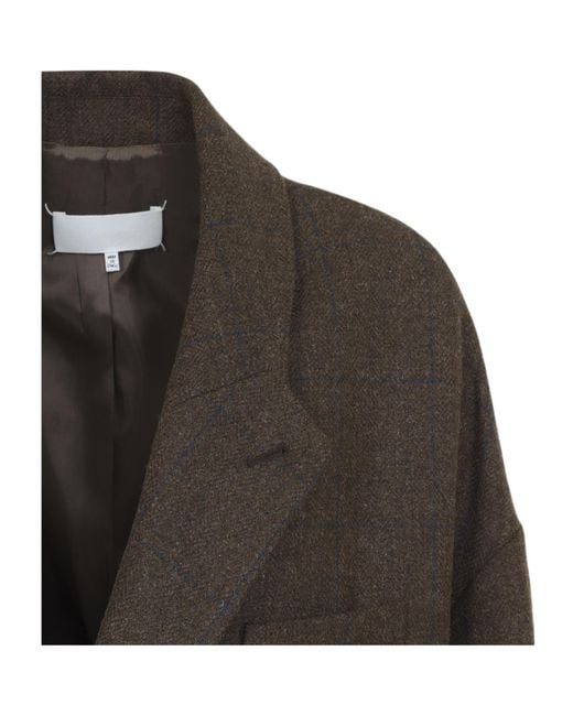 Maison Margiela Brown Long-Sleeved Coat