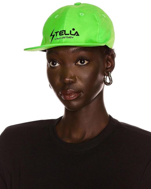 Stella McCartney Green Logo-Print Cap
