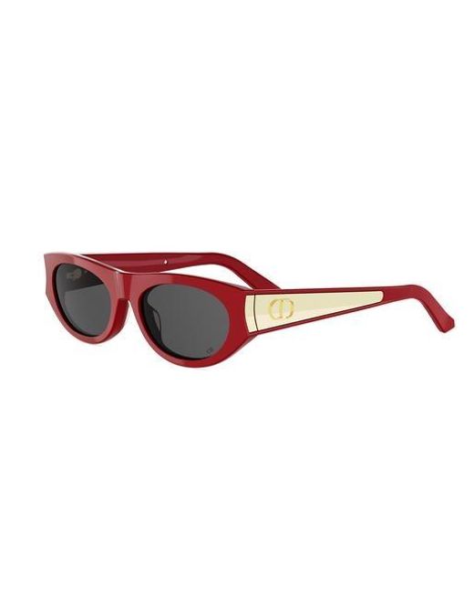 Dior White Full-Rim Sunglasses