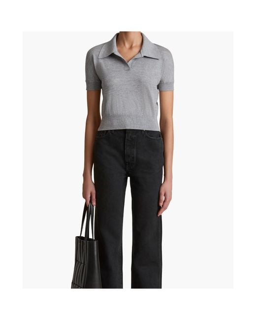Khaite Gray Morgane Top