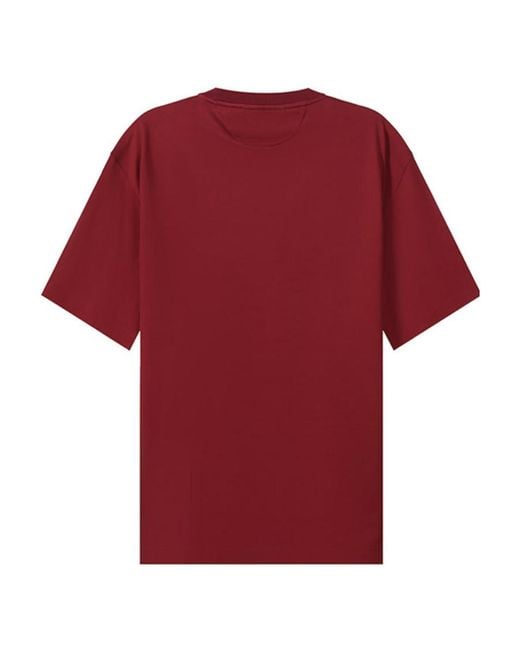 Zegna Red Logo-Print Short-Sleeve T-Shirt for men