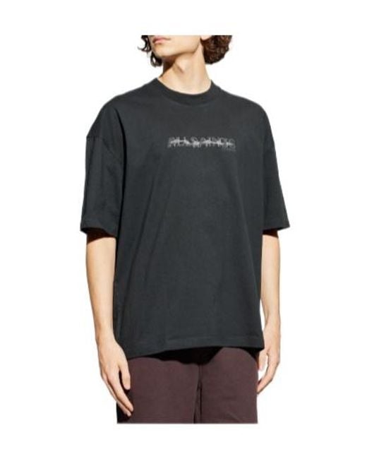 AllSaints Black Deterrent Logo T-Shirt for men
