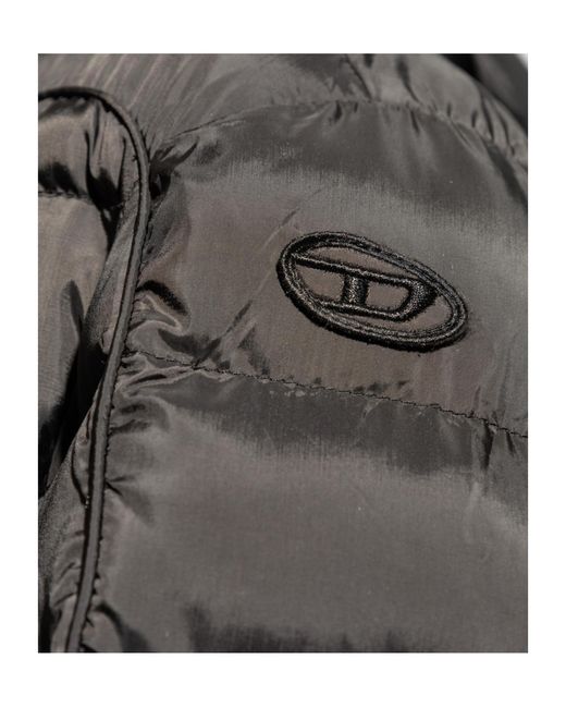 DIESEL Gray Winter Jackets for men