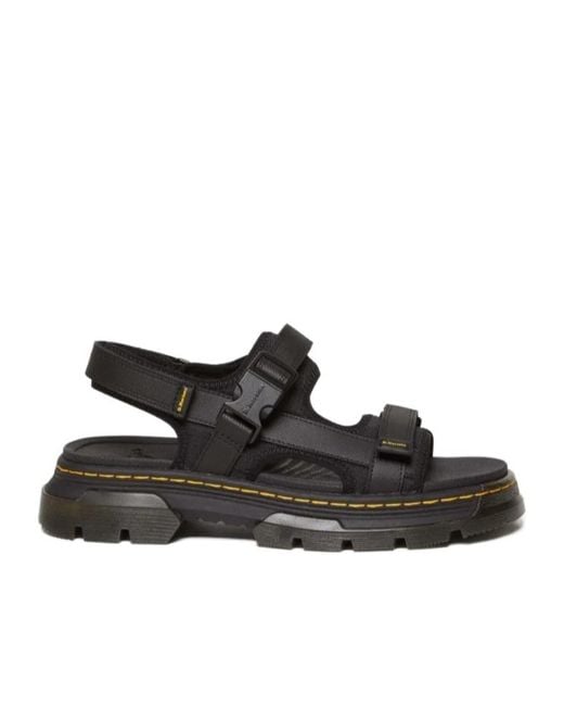 Dr. Martens Black Forster Poly Webbing Sandals for men