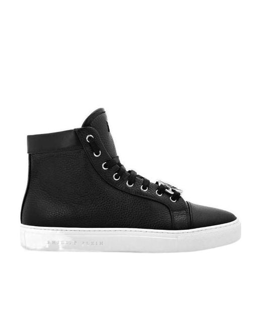 Philipp Plein Black High-Top Sneakers for men