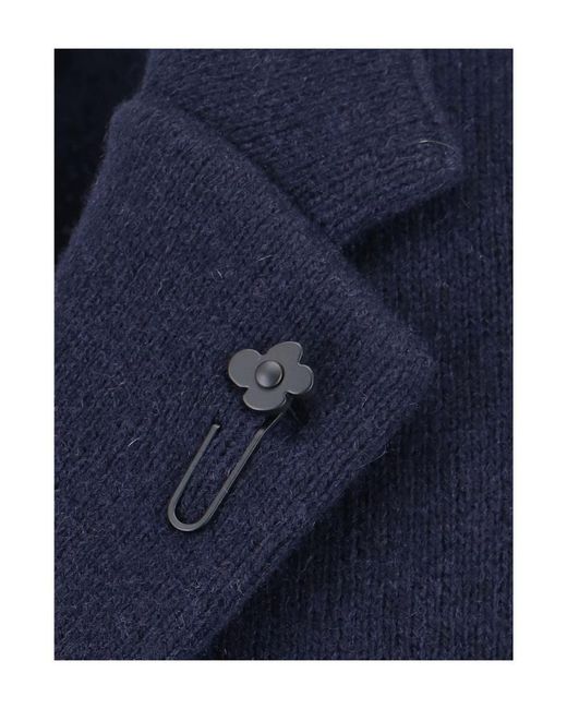 Lardini Blue Long Sleeve Single-Breasted Jacket for men