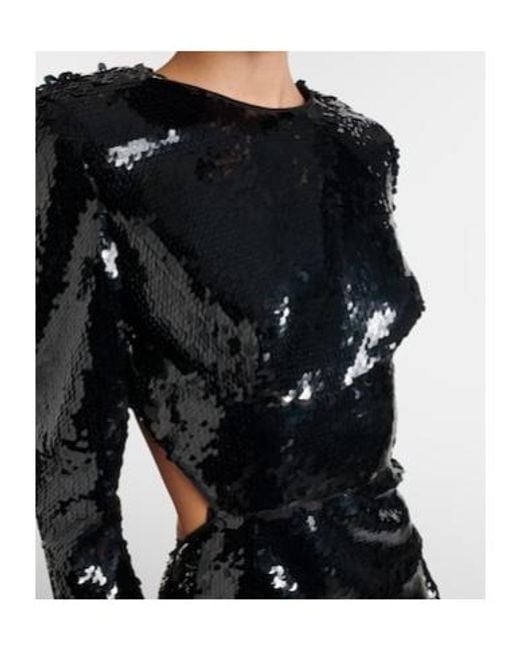 Stella McCartney Black Sequined Gown