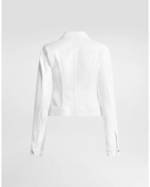 Dolce & Gabbana White Denim Jacket