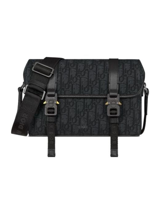 Dior Black Hit The Road Messenger Bag With Flap for men