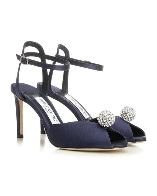 Jimmy Choo Blue Sacora 85 Sandal