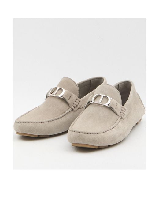 Dior Gray Odéon Loafers for men