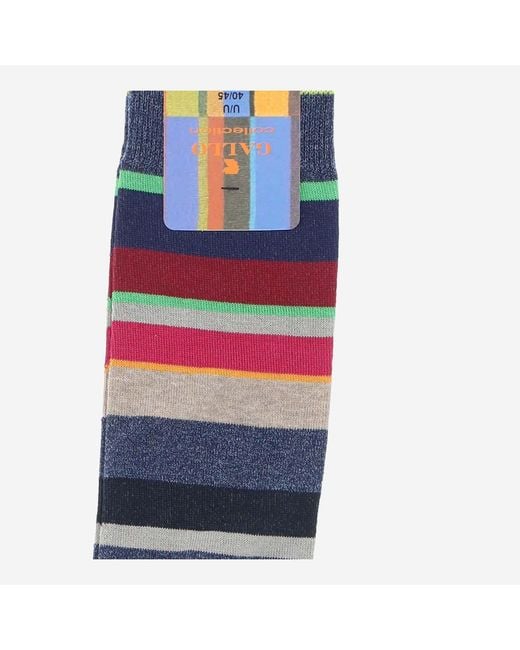 Gallo Blue Printed Socks for men