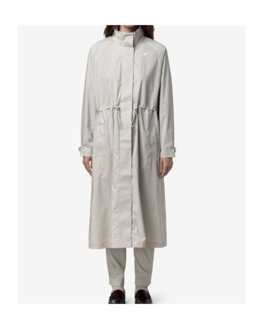 K-Way Gray Barbrein Cotton 3Layers Af