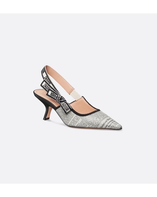Dior Metallic J'A Slingback Pump