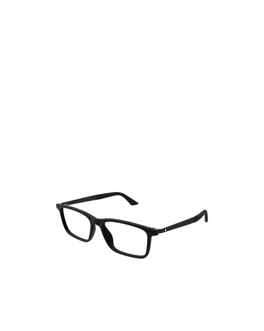 Montblanc White Eyewear Square Frame Glasses for men