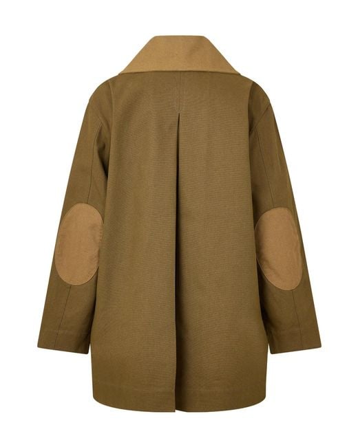 Ganni Green Canvas Barn Jacket