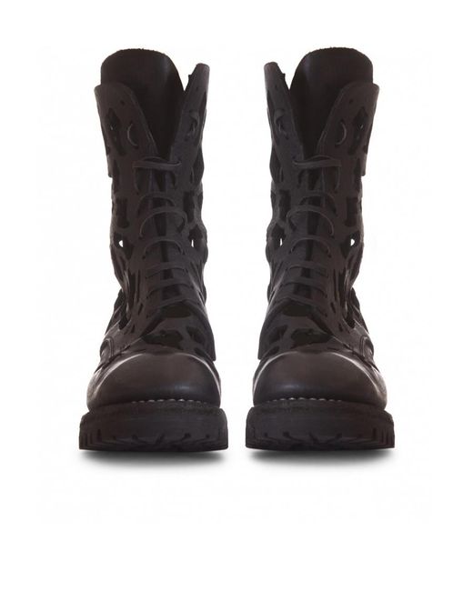 Guidi Black Hollow Short Boots