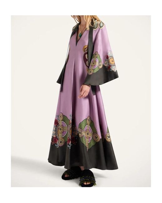 LaDoubleJ Pink Bell-Sleeve Maxi Dress