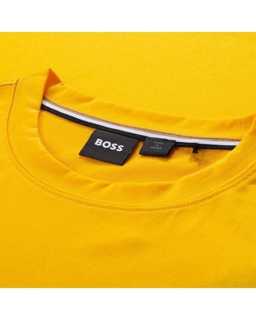 Boss Yellow Open-Necked Shirt for men
