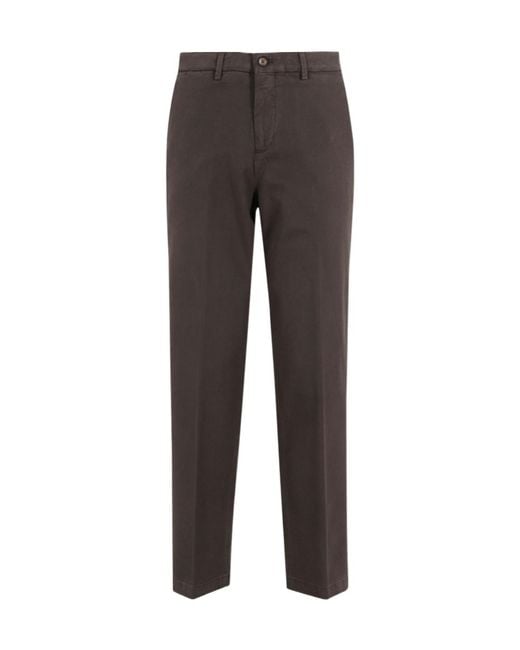 Briglia 1949 Gray Casual Trousers With Belt Loops