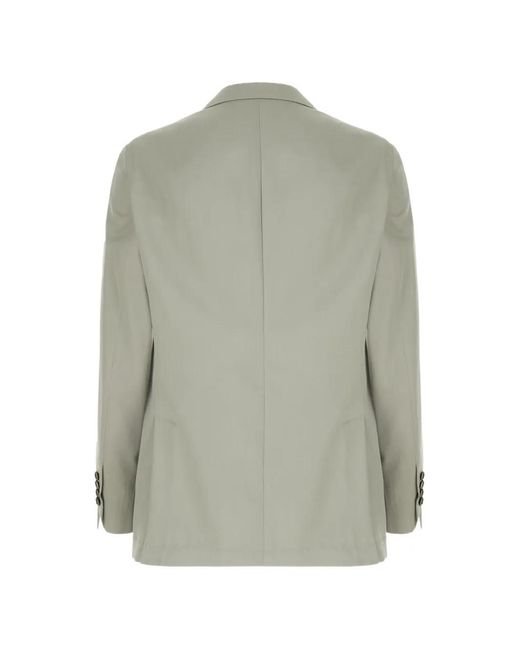 Brunello Cucinelli Green Double-Breasted Blazer for men