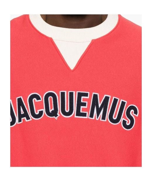 Jacquemus Red The Baseball Sweatshirt for men