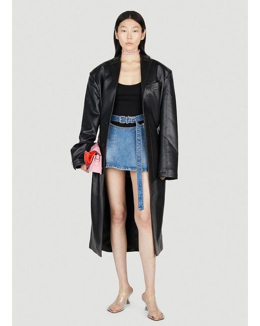 Y. Project Blue Emblem Skirt