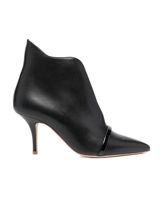 Malone Souliers Black Pointed Ankle Boots