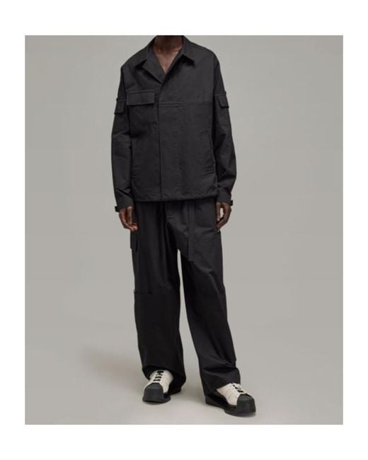 Y-3 Black Field Shirt Jacket for men