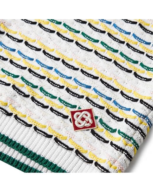 Casablanca White Logo Patch Shorts for men