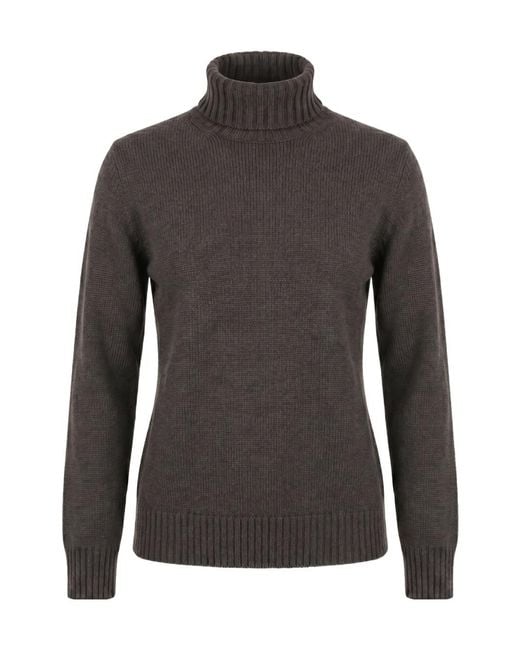 Drumohr Black Long-Sleeved Sweater