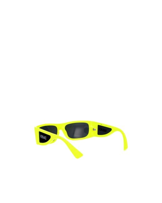 Versace Yellow Logo Sunglasses for men