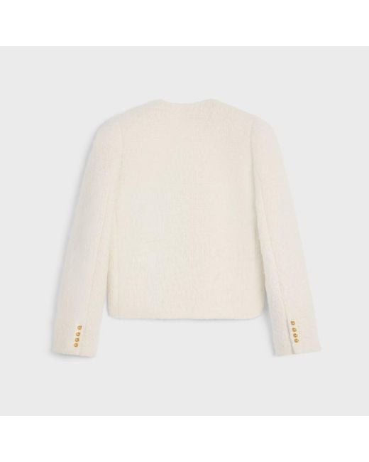 Céline White Icone Jacket