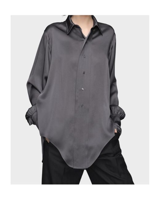 Maison Margiela Gray Long-Sleeved Shirt