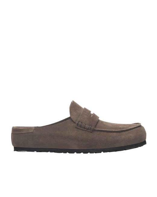 Birkenstock Brown Naples Penny Clogs for men