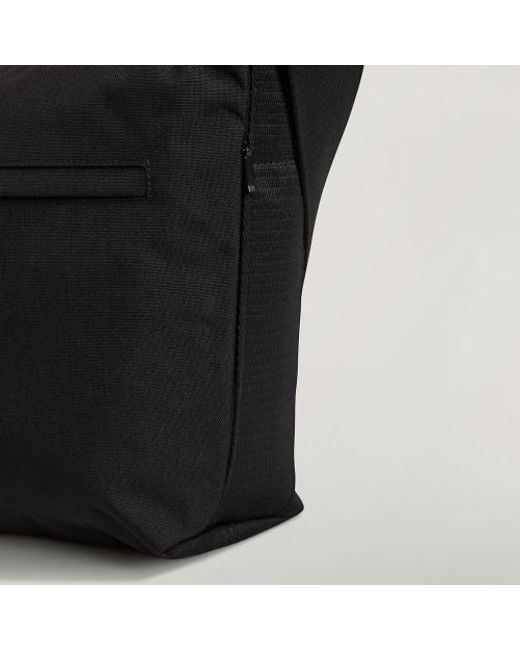 Y-3 Black Logo Printed Small Crossbody Bag for men