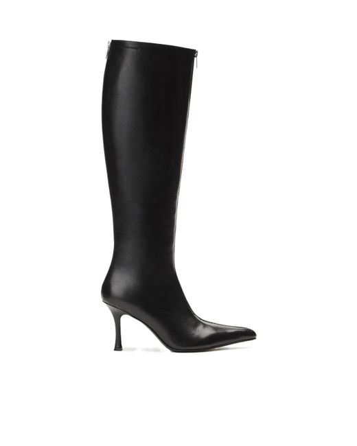 Alexander Wang Black Vera Knee-High Zip Boots