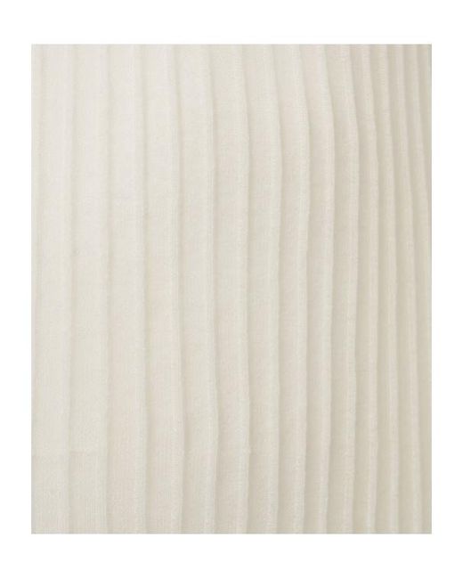 Blumarine White Embellished Collar Knitted Tank Top