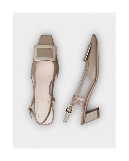 Roger Vivier Multicolor Belle Vivier Buckle Slingback Pumps