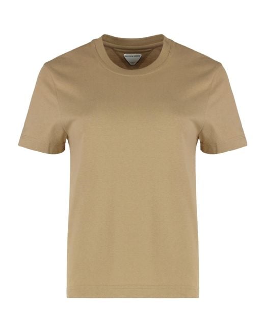 Bottega Veneta Natural Logo Short-Sleeved T-Shirt