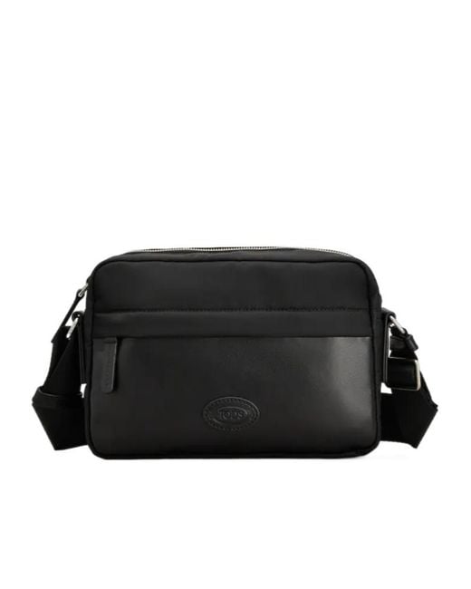 Tod's Black Camera Mini Messenger Bag for men