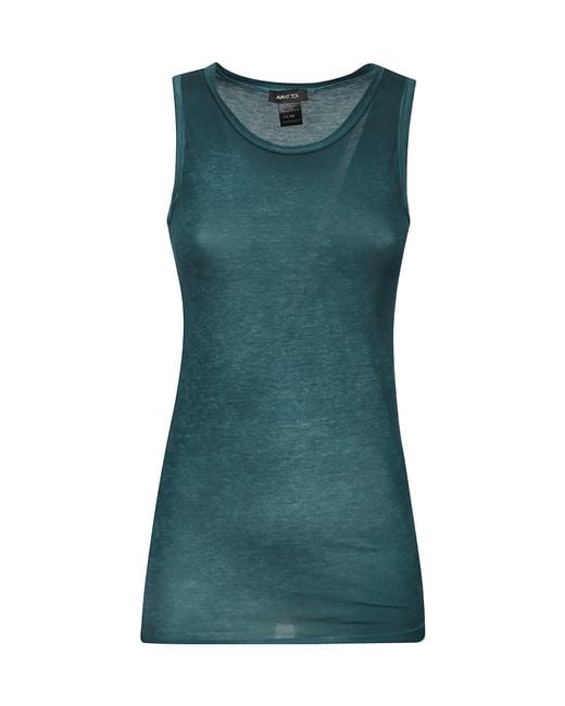 Avant Toi Green Sleeveless Top