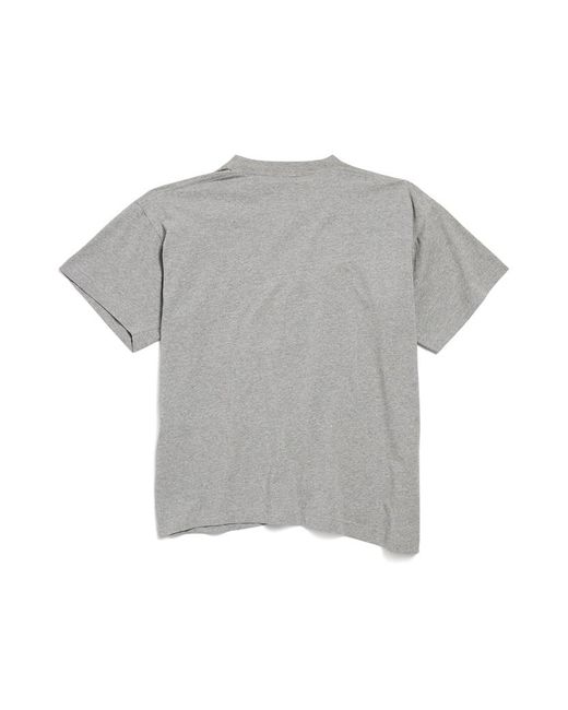 Balenciaga Ceo Team Logo Boxy T-Shirt in Gray for Men | Lyst