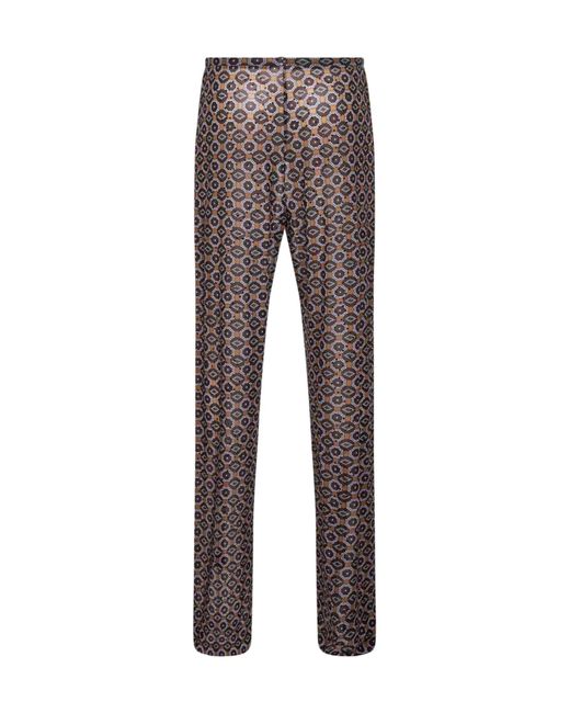 Dries Van Noten Gray Embellished Jersey Pants