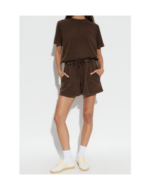 The Upside Brown Drawstring Shorts