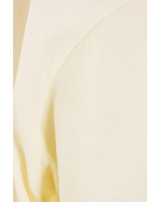 Bottega Veneta White Cropped Crewneck T-Shirt
