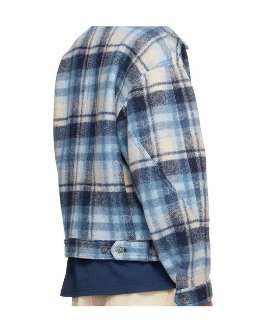Isabel Marant Blue Checked Buttoned Jacket for men