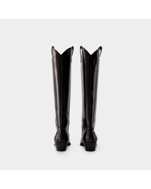 Aeyde Black Aruna Riding Boots