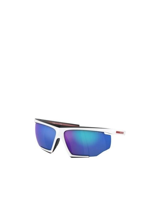 Prada Linea Rossa Blue Prada Eyewear Aviator Sunglasses for men