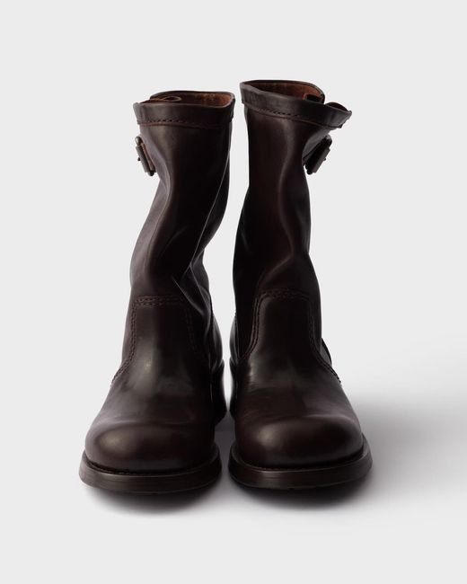 Prada Black Mid-Calf Boots